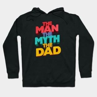 Fathers Day Worlds Best Dad Father Birthday Gift For Daddy New Dad To Be Funny Present Myth Legend Humour Graphic Hoodie